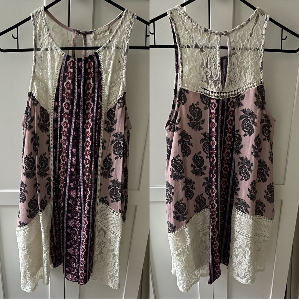 Altar’d State patchwork sleeveless dress.